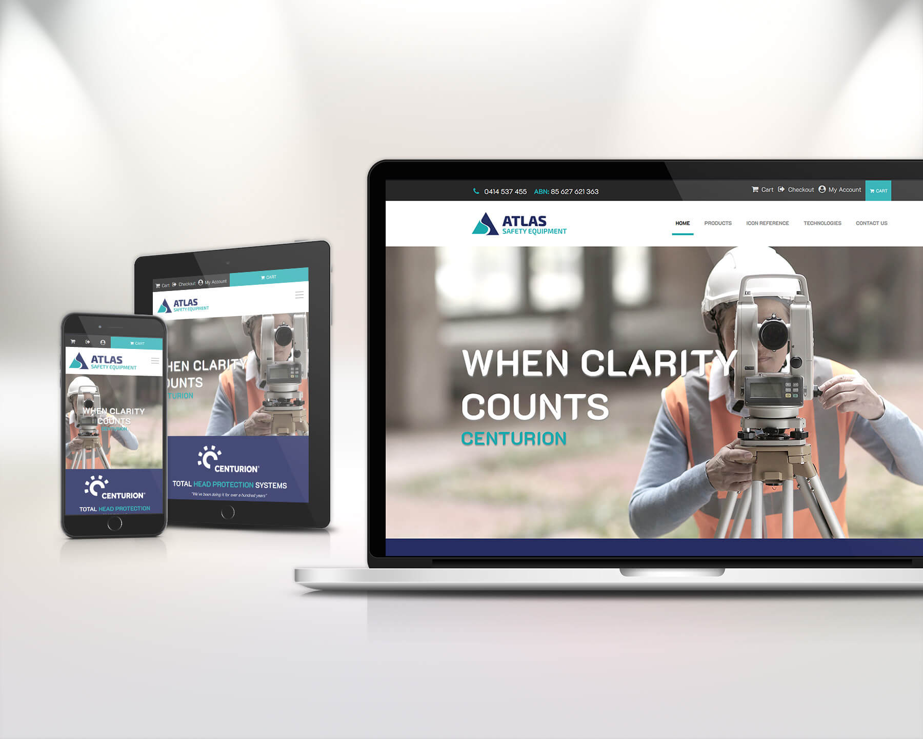 ATLAS Safety Equipment - Website by CR8VE designs Perth