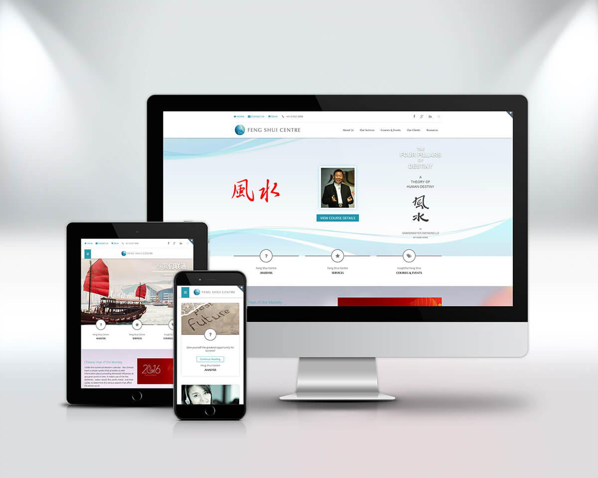 Feng Shui Centre - Website by CR8VE designs Perth